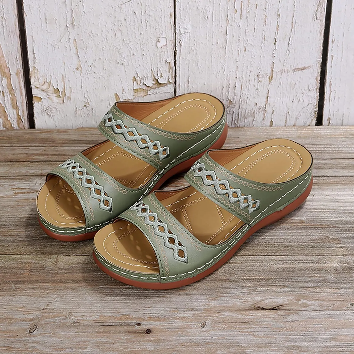 Arch Support Flip Flops for Women Orthopedic Recovery Sandals Comfortable Walking Shoes Summer Beach Casual Lightweight Yoga Mat Cushion Thong Sandals
