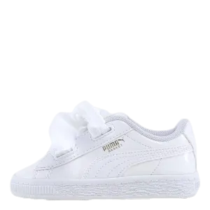 Basket Heart Patent Inf White
