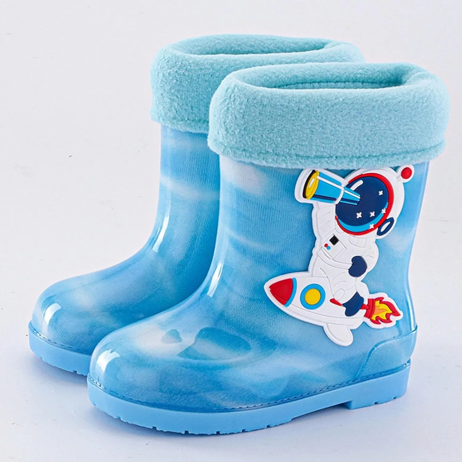 Big Boys Rain Boots Spac Rainboots Boots Girls Toddler Boy Boots Toddler Boy Rainboots With Fun stronaut Patterns