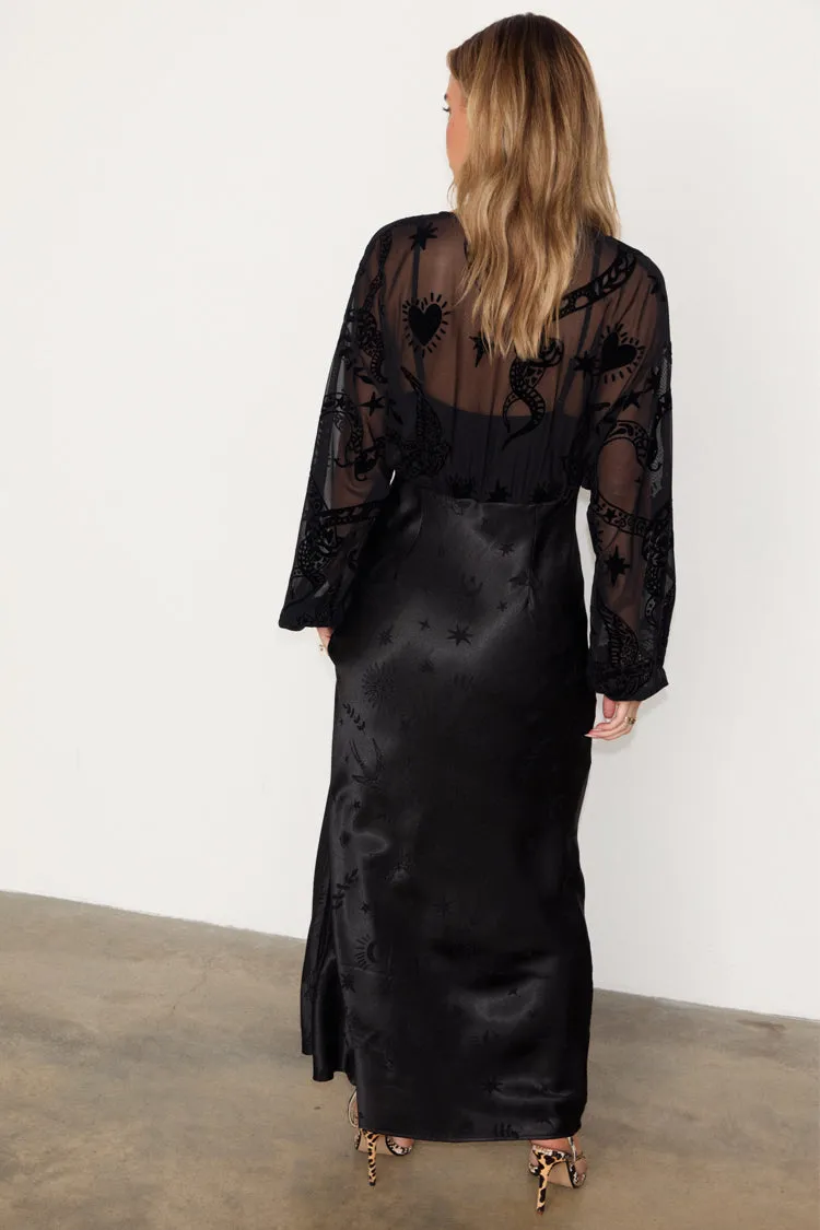 Black Swallow Romance Emma Dress Petite