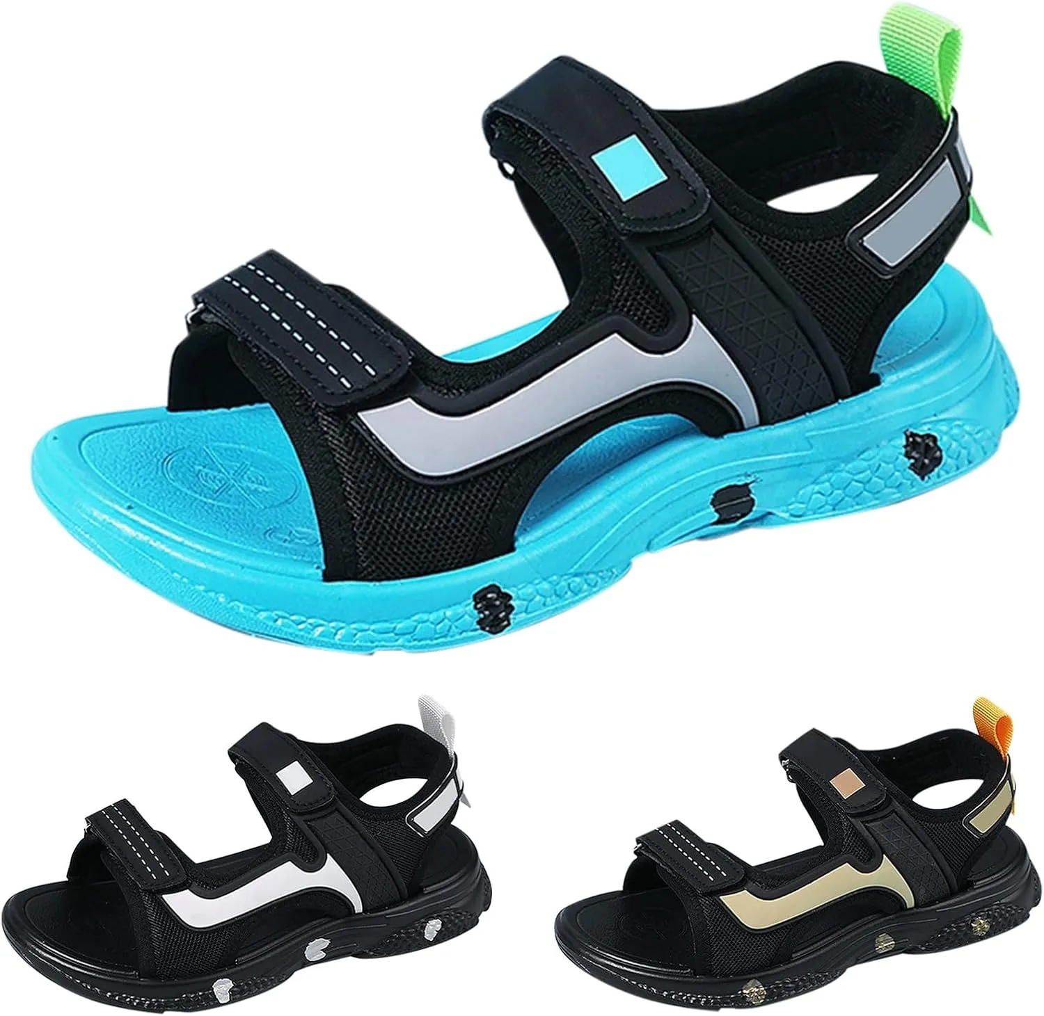 Boys Sport Sandals Summer Outdoor Athletic Hiking Shoes 2025 Fashion Kids Open Toe Adjustable Beach Casual Footwear