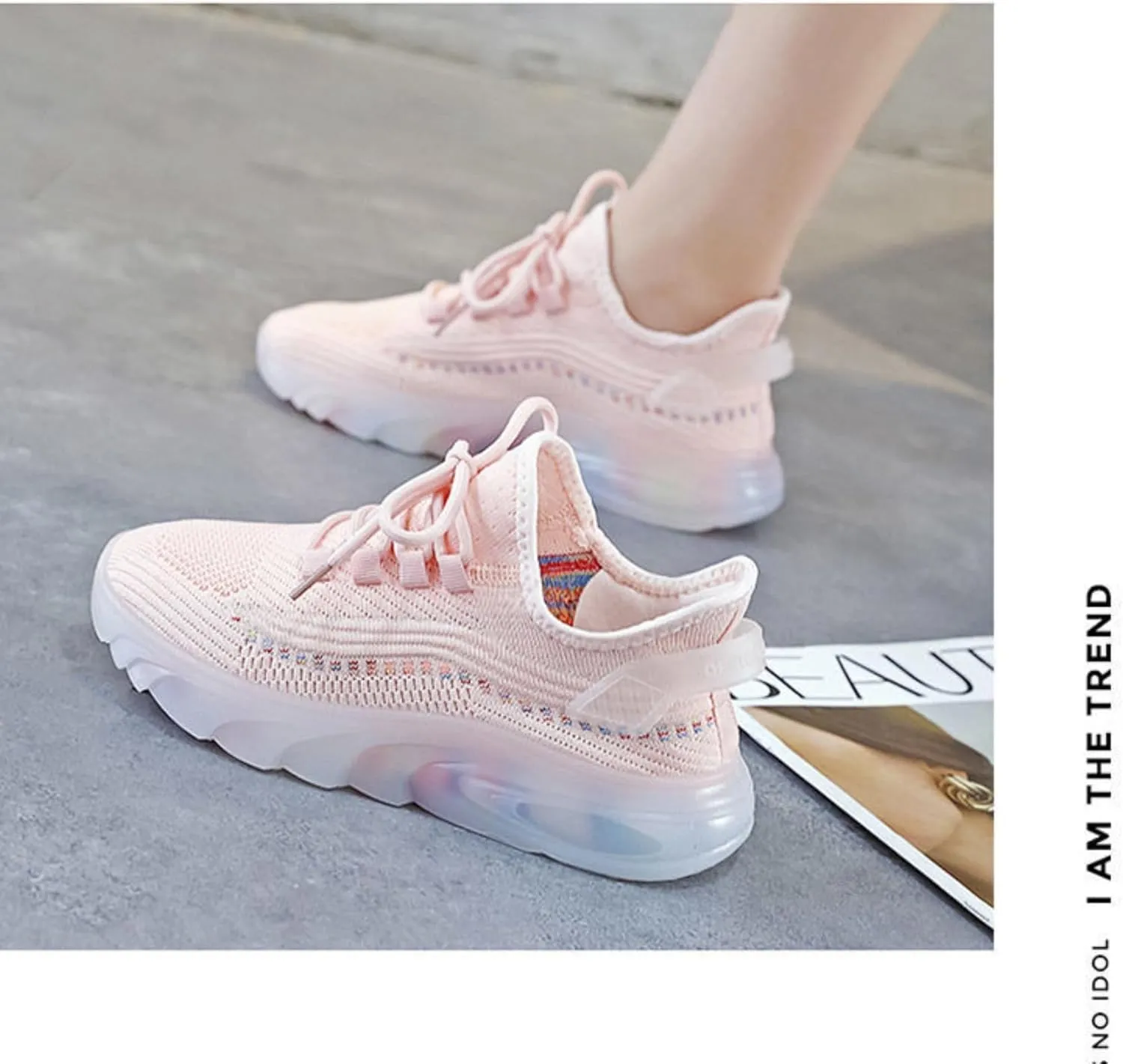 Casual Mesh Breathable, Student Sports Running Shoes, Coconut Shoes