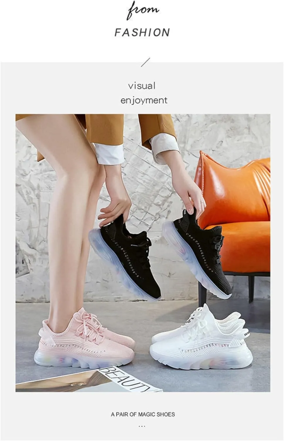 Casual Mesh Breathable, Student Sports Running Shoes, Coconut Shoes