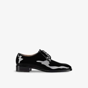 Chambeliss Christian Louboutin Patent Derby Shoes, Black