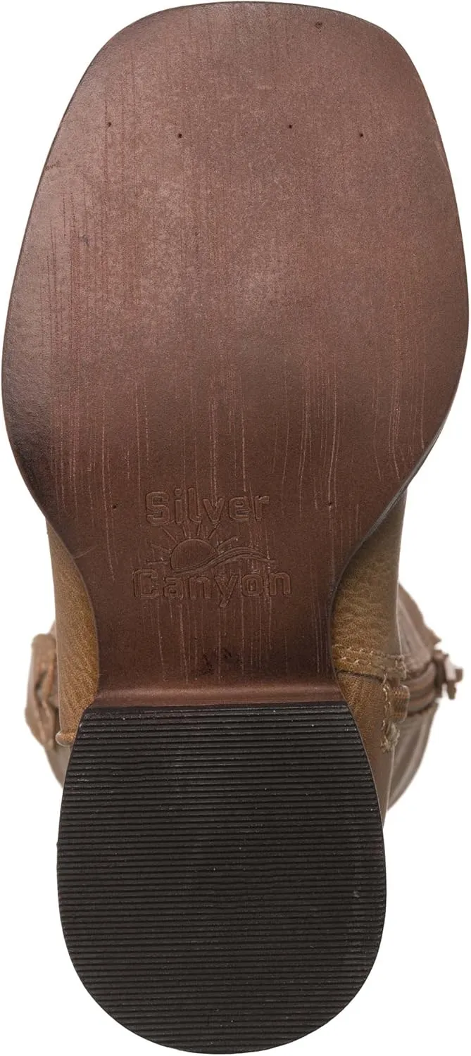 Children Western Cowboy Cowgirl Boot, Glitter Star by Silver Canyon for Girls and Toddlers