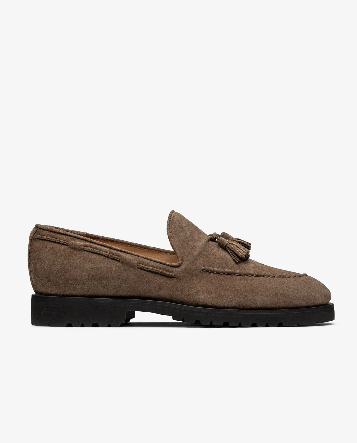 Chocolate Brown Summer Suede Blake Light Vibram Tassel Loafers