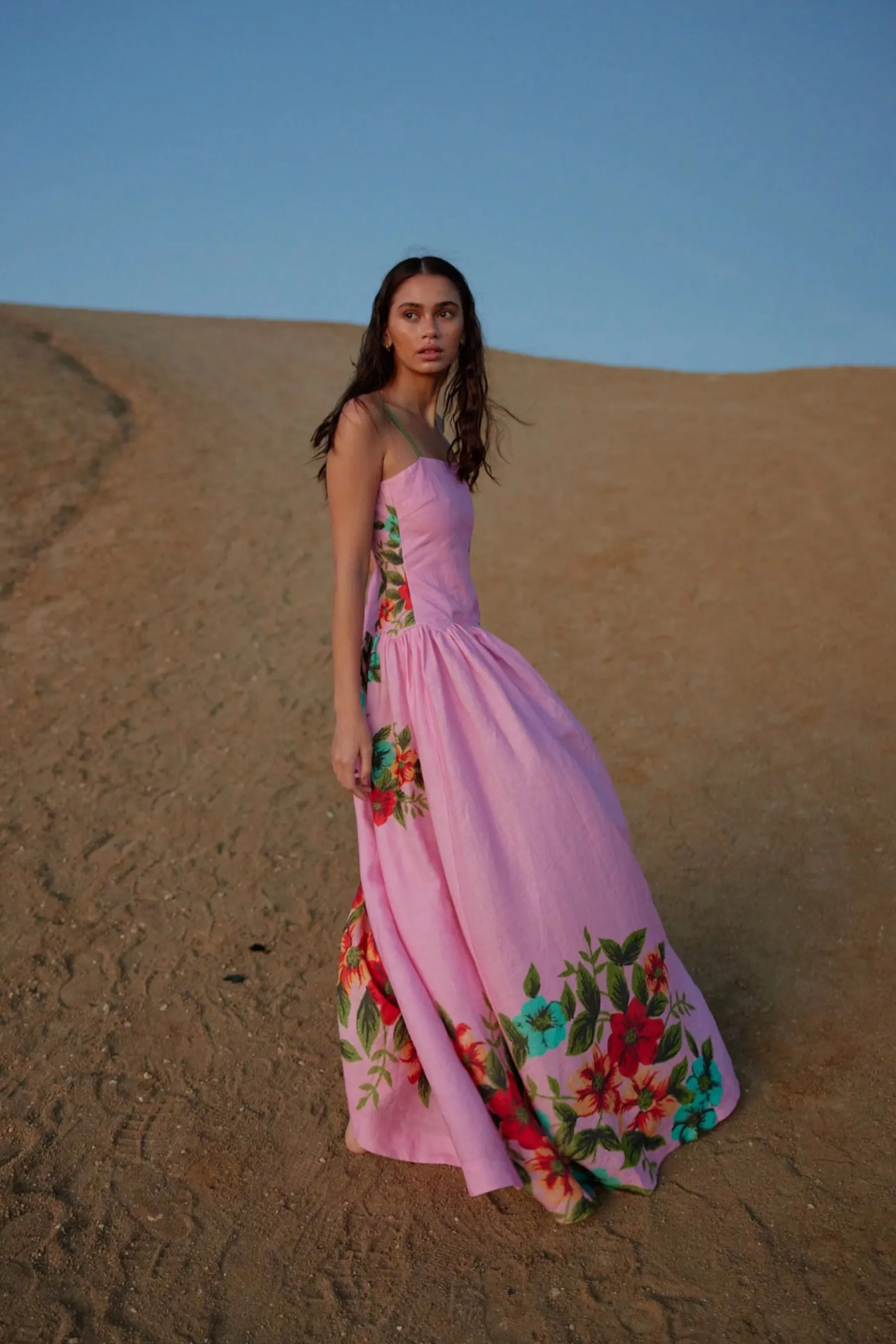 Cordelia Dress | Salmon Bouquet