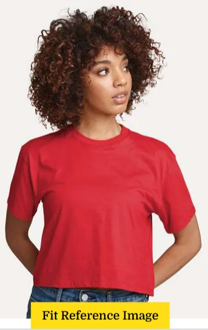 CrossFit 325 - Gradient Logo Ladies Cropped Tee *Avail. In 2 Color Options