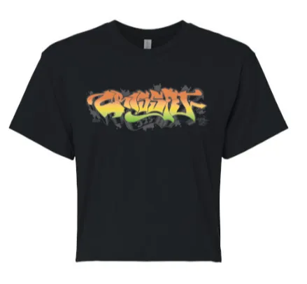 CrossFit 325 - Gradient Logo Ladies Cropped Tee *Avail. In 2 Color Options
