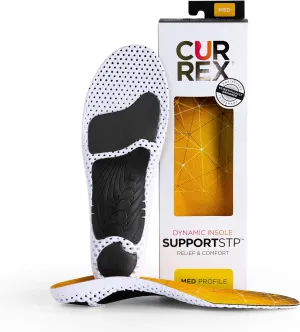 CURREX SupportSTP  Arch Support Insole w/Superior Cushioning & Airflow, Heavy Duty Shell for Less Fatigue  Comfort, Athletic, Casual and Work Shoe Inserts, Men & Women  Medium Arch, XS