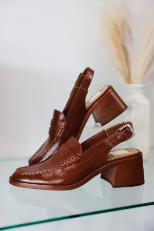 Dolce Vita Hardi High Sling Back Loafers - Brown