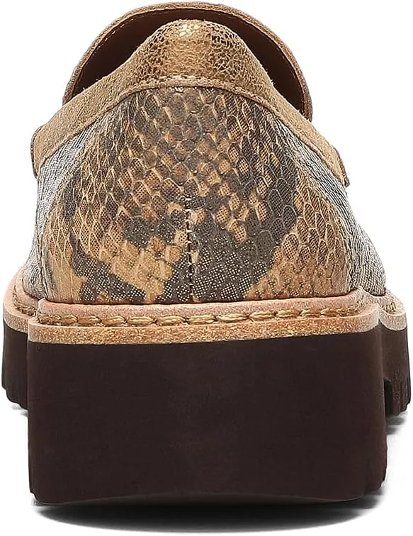 Donald Pliner Women's Hope Antique Sanke Print Leather Upper, Designer, Classic Shoes, Dress Loafers