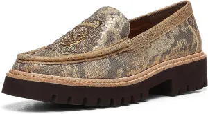Donald Pliner Women's Hope Antique Sanke Print Leather Upper, Designer, Classic Shoes, Dress Loafers