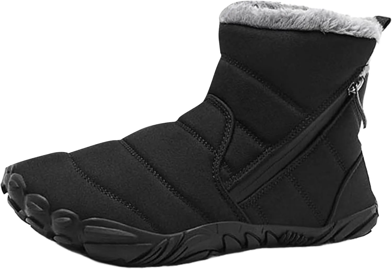 Fr Lined Kids Barefoot Shoes, Unisex-Child Wide Toe Box Hiking Boots, Boys Girls Anti-Slip High Top Snow Boots