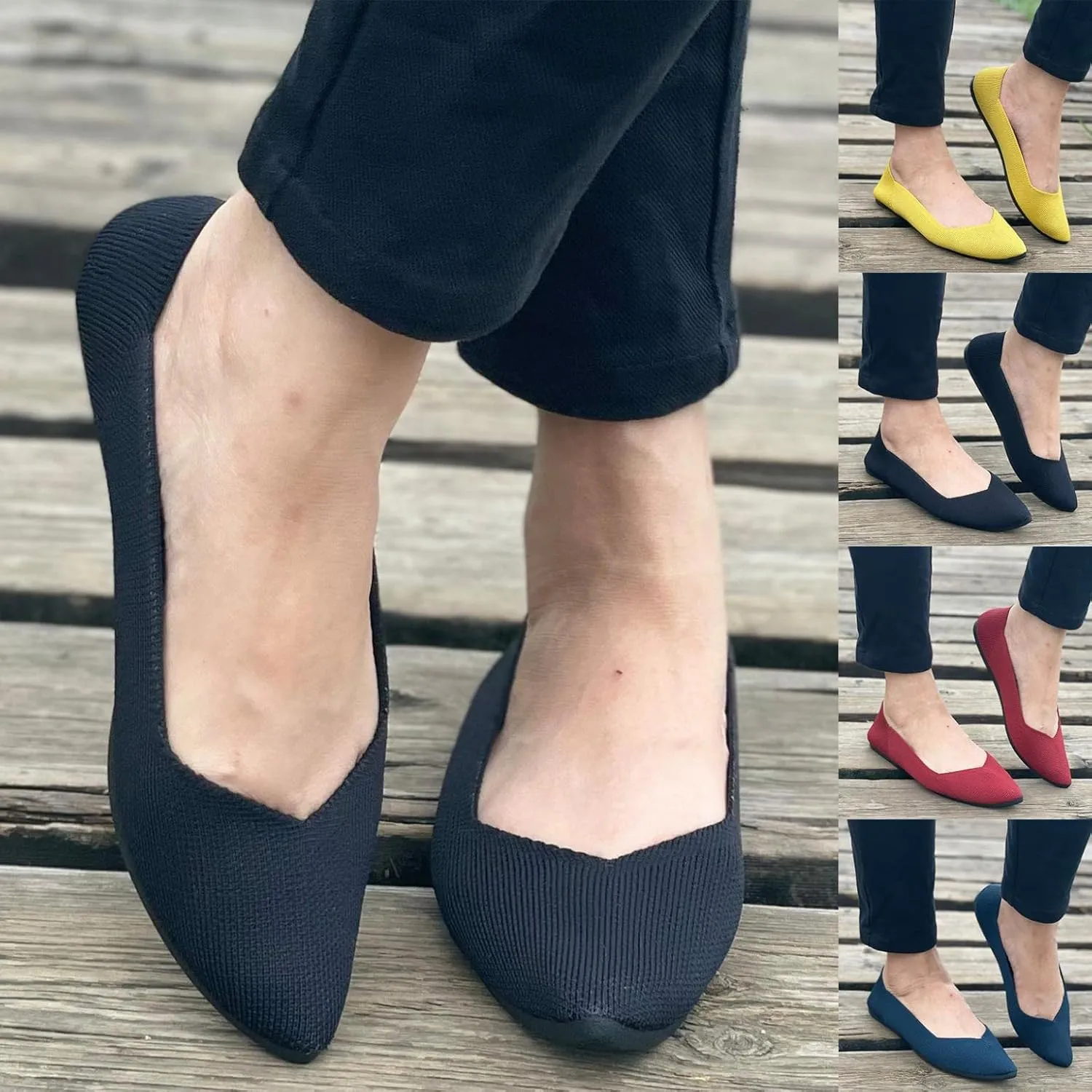 Gibobby Sandals Women Flats Shoes Women Comfortable Memory Foam Flats Point Toe Casual Flats for Women Dressy Flat