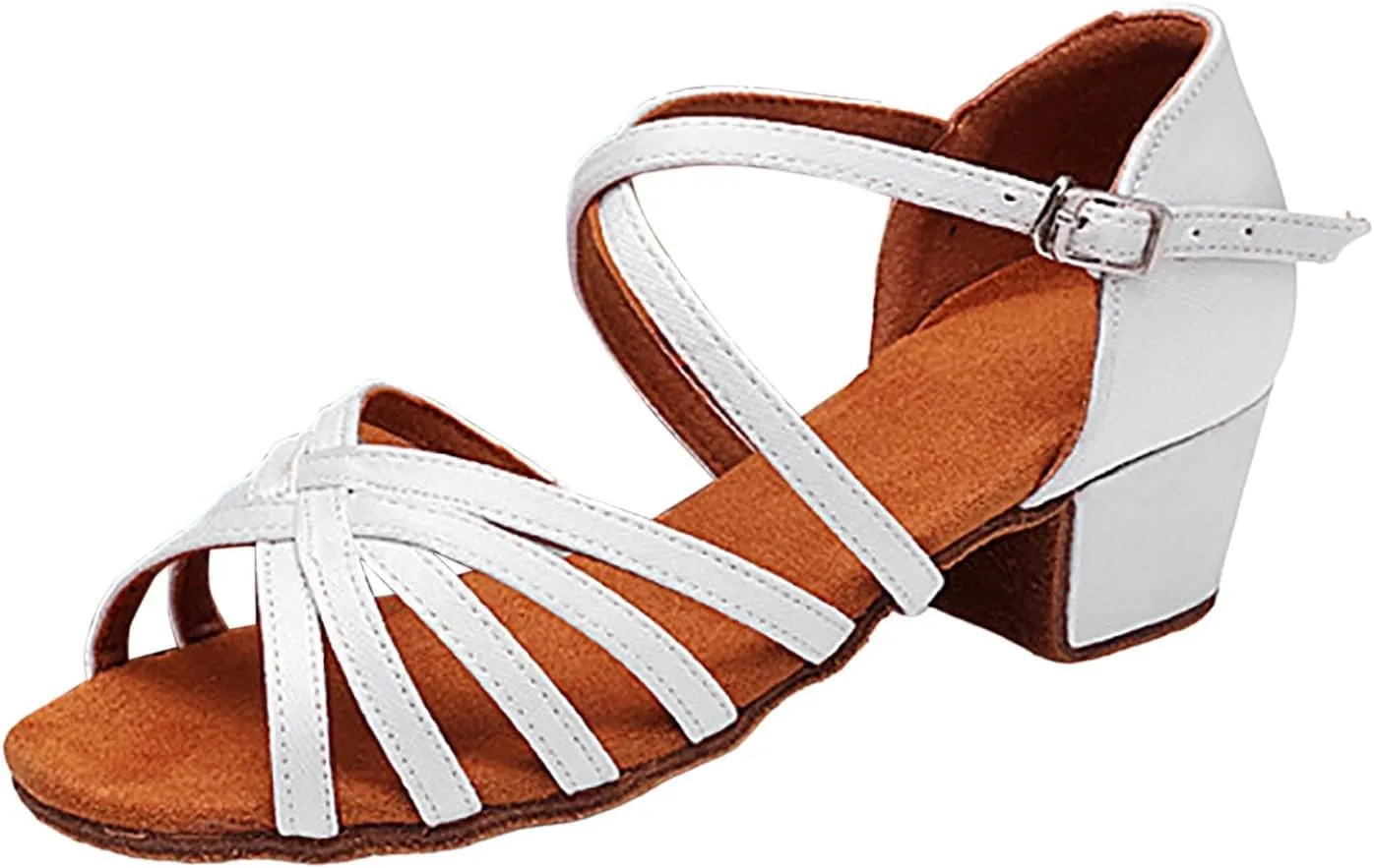 Girl Sandals Girls Sandals Comfortable Soft Sole Small Thick Heel Children Dance Shoes Fashionable Soft Sole Princess Dance Shoes