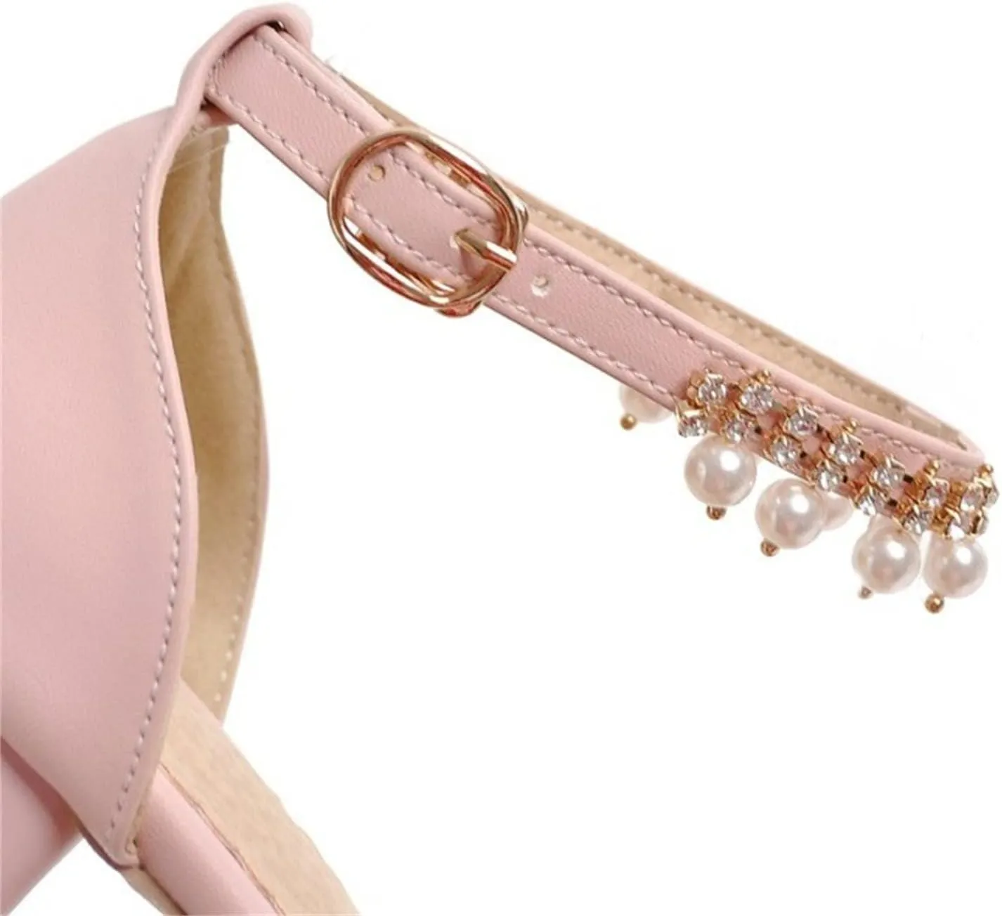 Girls Mary Jane Dress Shoes Pumps Low Heels Flower Party High School Prom Sandals Shining Lightweight Princess Soft Summer Sandals