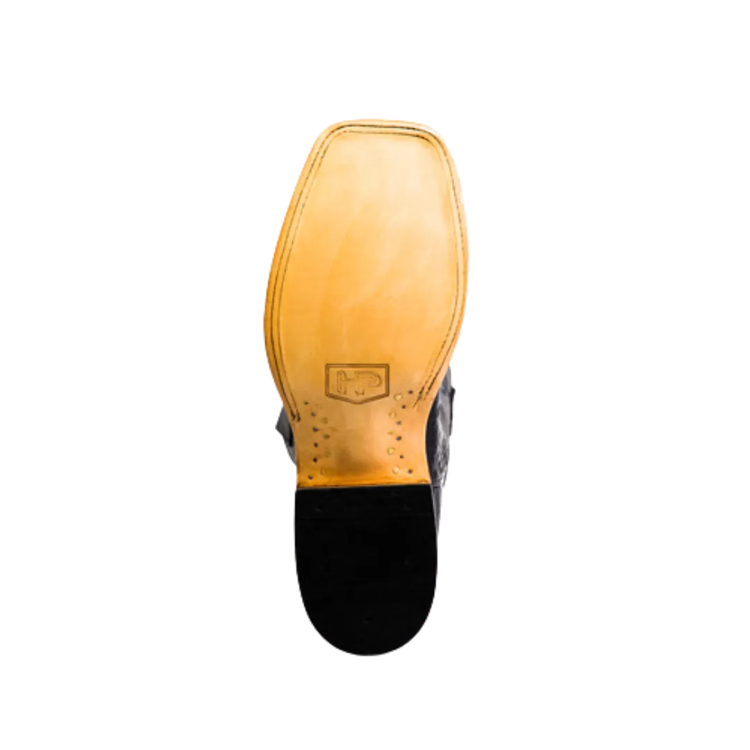 Horse Power Men's Anderson Bean Top Hand Black Caiman Boots