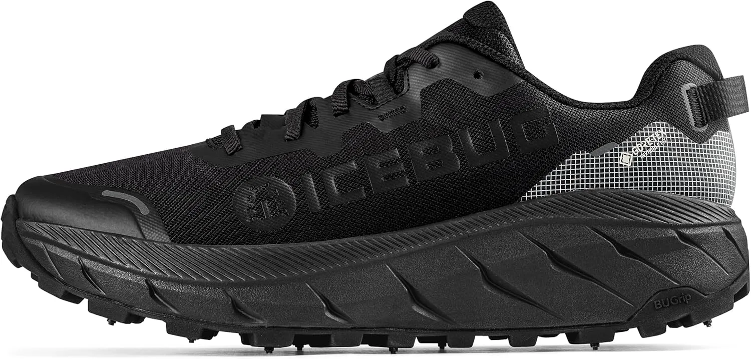 Icebug Mens Arcus2 BUGrip GTX Trail Running Shoe with Carbide Studded Traction Sole