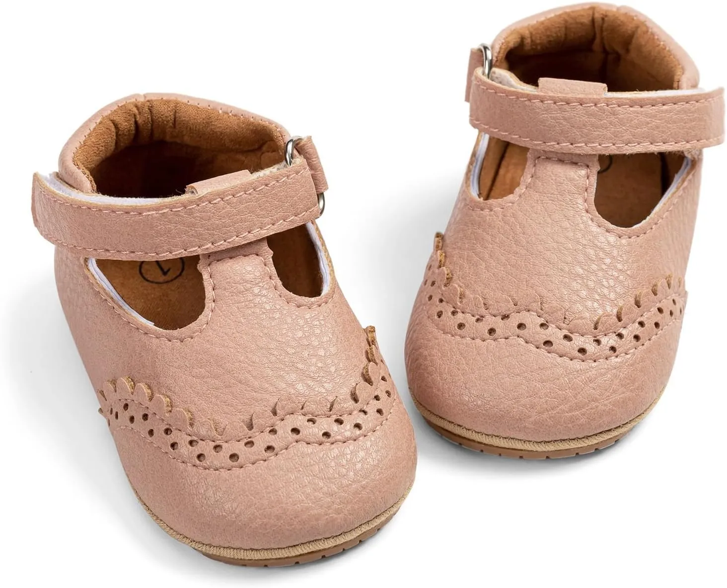 Infant Baby Girls Mary Jane Shoes Toddler First Walkers Soft Sole PU Leather Flats Princess Wedding Dress Shoes