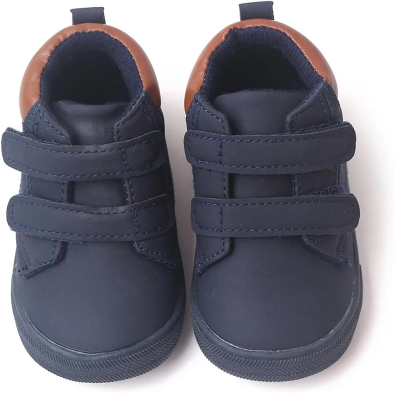 Infant Boys High-top Sneaker Cowboy Baby Brown Shoes Fashion Suede Leather Lace-Up Soft Flat Walking Ankle Boots Girl Shoes Size 2