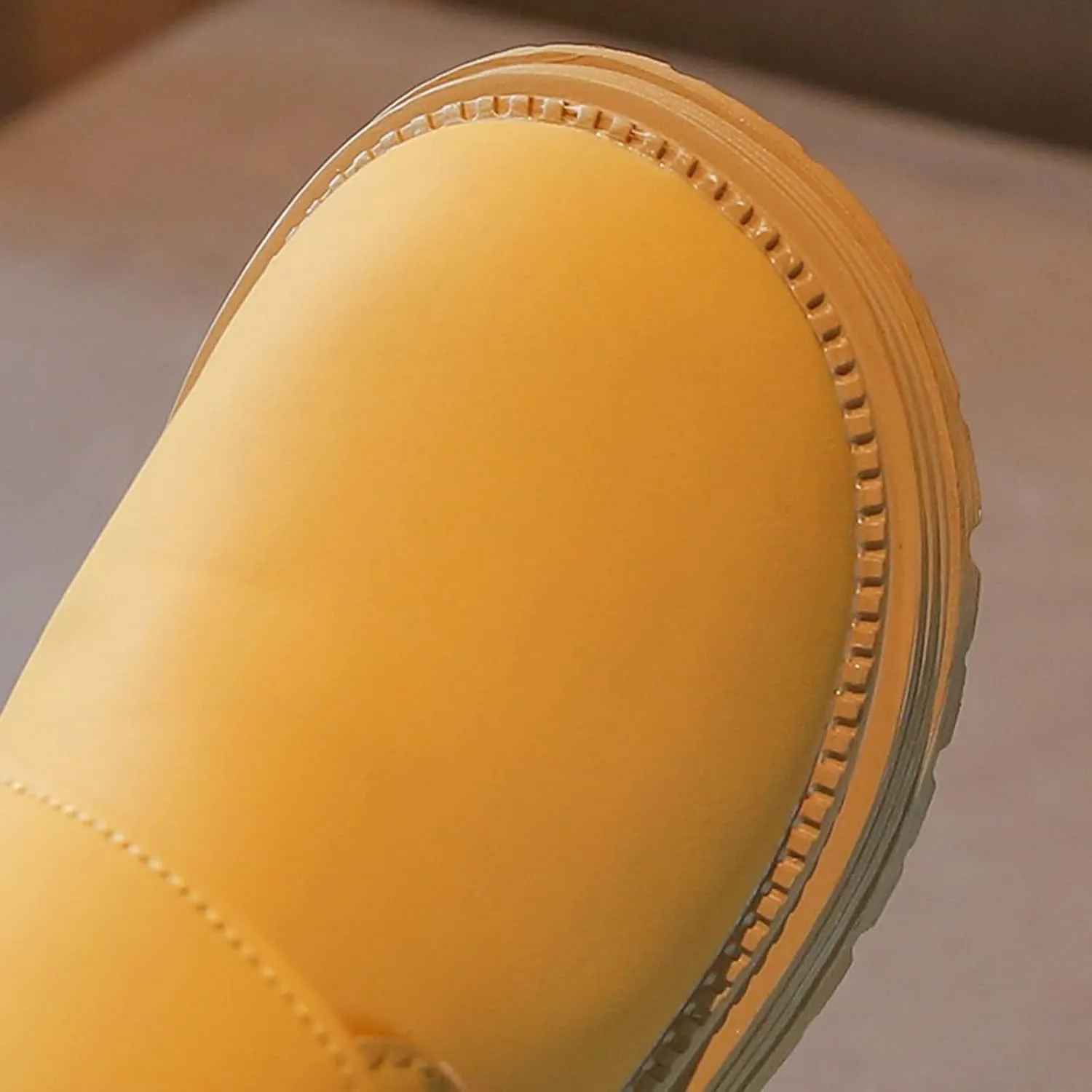 Infant Toddler Kids Winter Ankle Boot Solid Classic Water Proof Rubber Soft Sole Anti Slip Shoes for Outdoor Casual