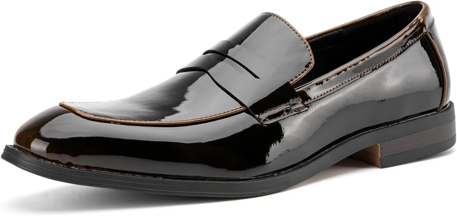 JITAI Mens Velvet Loafers Dress Shoes Loafers for Men Tuxedo Suit Shoes