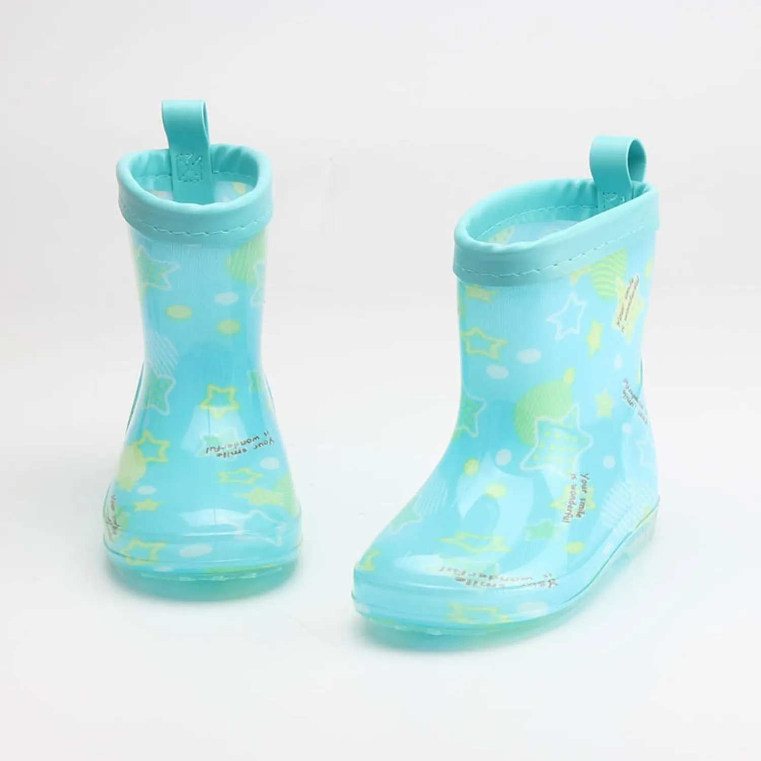Kids Rain Boots, Toddler Girls & Boys Rain Boots Waterproof Water Shoes Non-slip Mud Boot with Non Slip Bottom