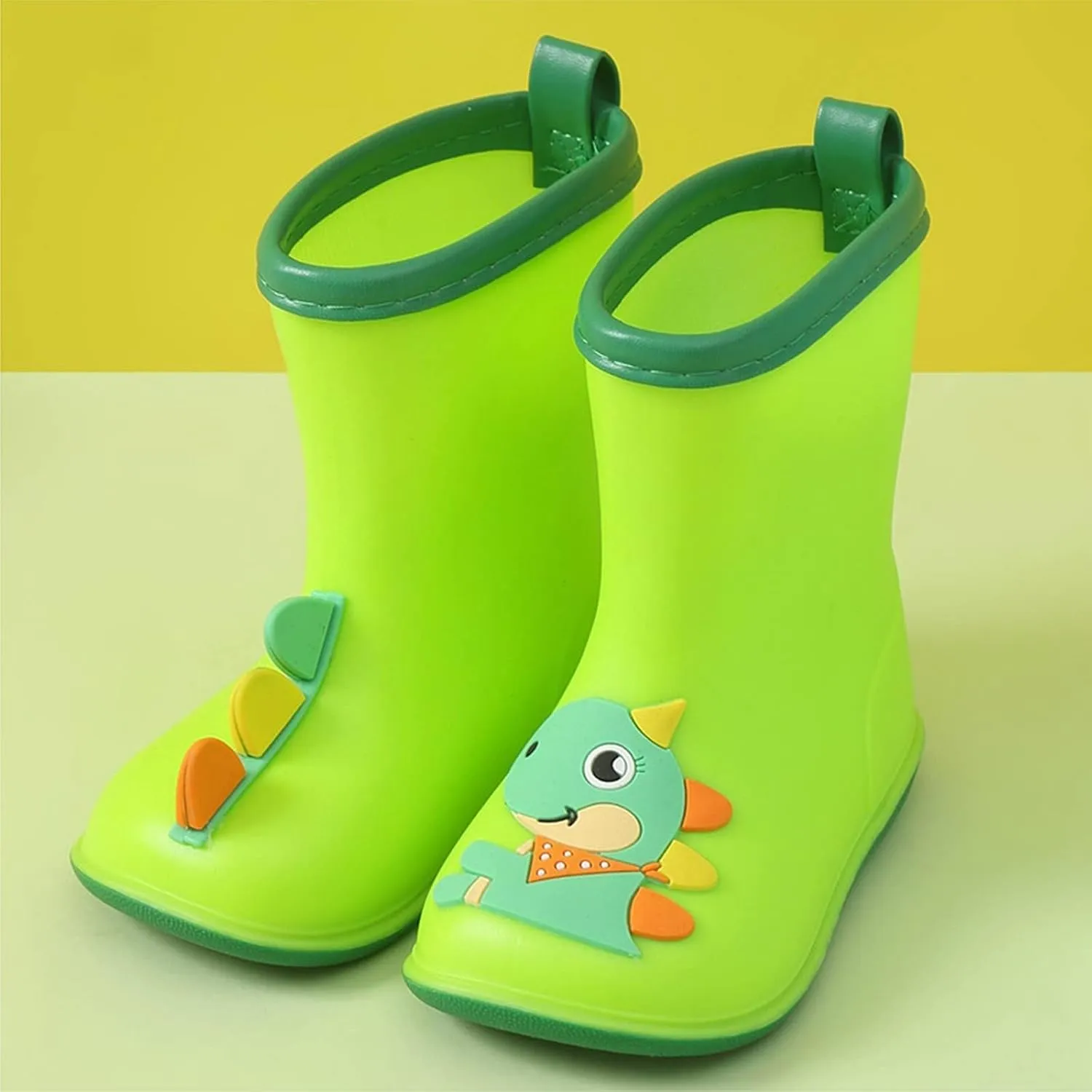 Kids Rain Boots, Toddler Girls Boys Rain Boots Waterproof Water Shoes Non-Slip Mud Boots with Cartoon Pattern