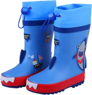 Kids Rain Boots Unisex Children Waterproof Rubber Boots Dinosaur Toddler Rain Shoes Non Slip For Girls Rain Boots Boys