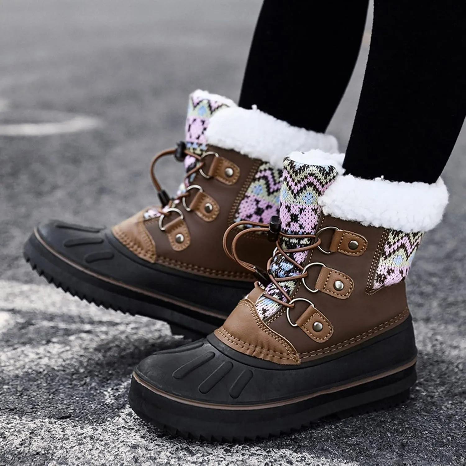 Kids Shoes Snow Boots Girls Boys OutdoorBoots Warm Boots With Cotton Snow Boots High Heel Little Girls Riding Boots
