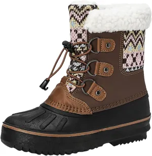 Kids Shoes Snow Boots Girls Boys OutdoorBoots Warm Boots With Cotton Snow Boots High Heel Little Girls Riding Boots