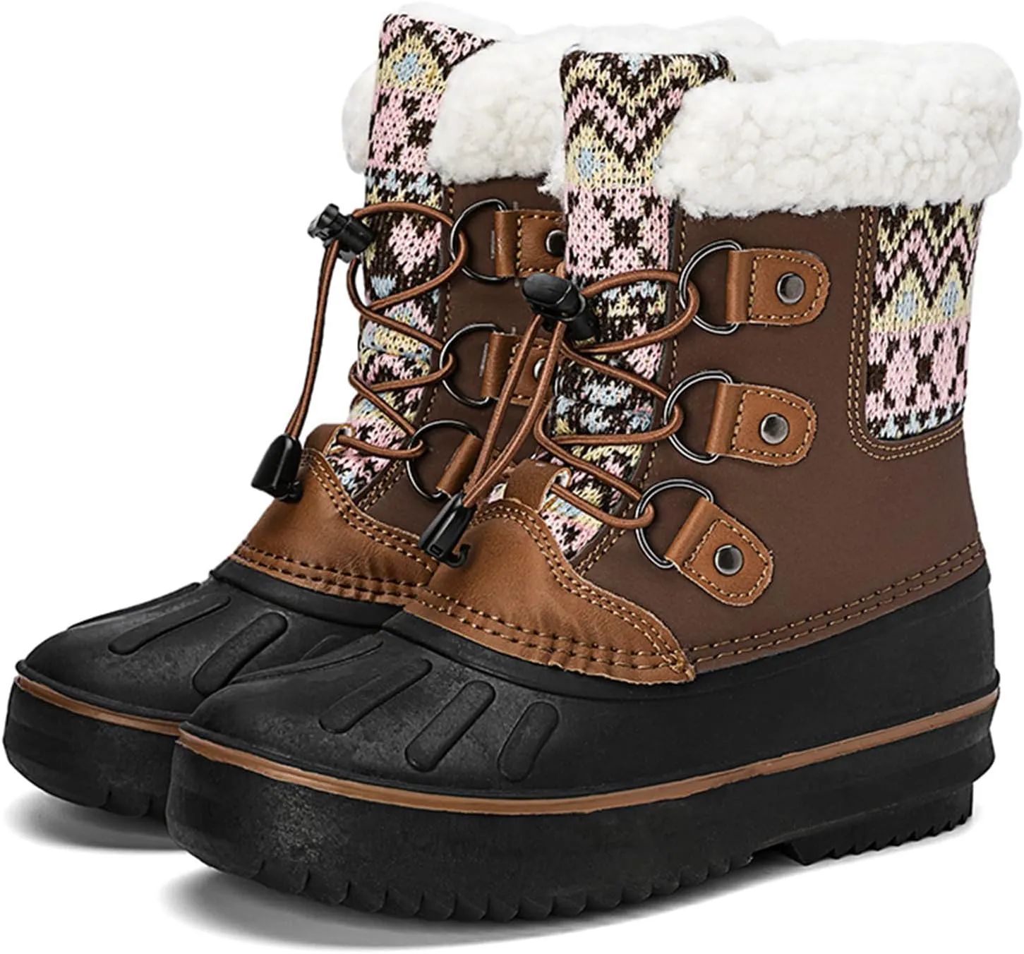 Kids Shoes Snow Boots Girls Boys OutdoorBoots Warm Boots With Cotton Snow Boots High Heel Little Girls Riding Boots