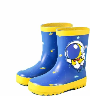 Kids Short Rain Boot for Boys Girls Children Cute Cartoon Non-Slip Lightweight Insulated Mud Boots Water Shoes