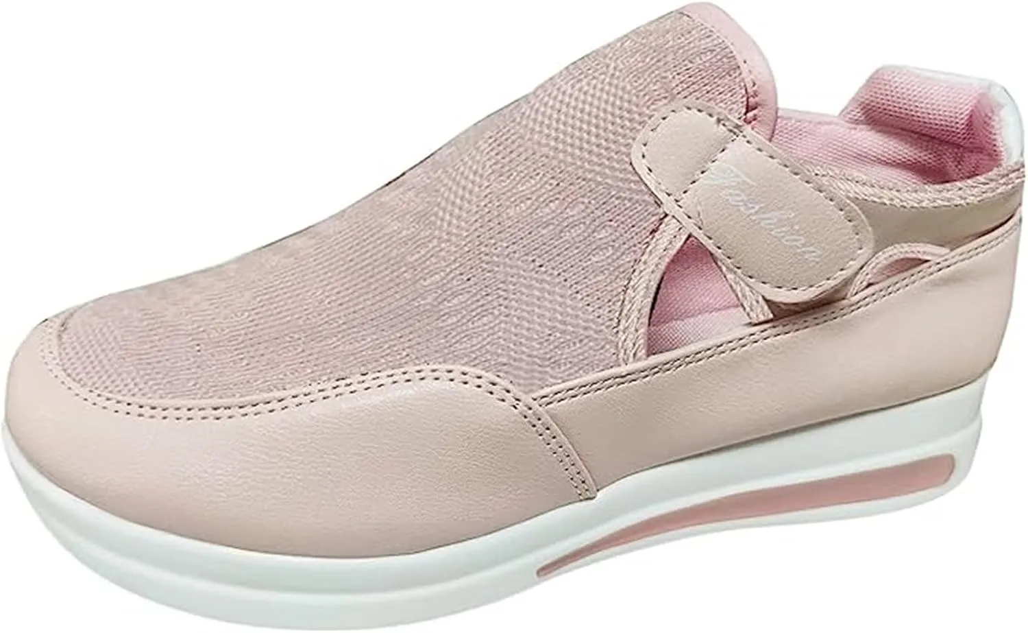 Ladmiple Shoes For Women Slip On Sneakers Running Shoes Non Slip Tennis Walking Sneakers Fashion Slip On Platform Shoes