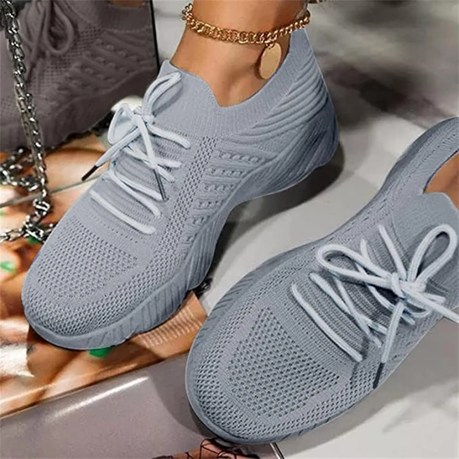 Ladmiple Shoes For Women Sneakers Slip On Walking Shoes Non Slip Running Athletic Workout Tennis Shoes Gym Sneakers