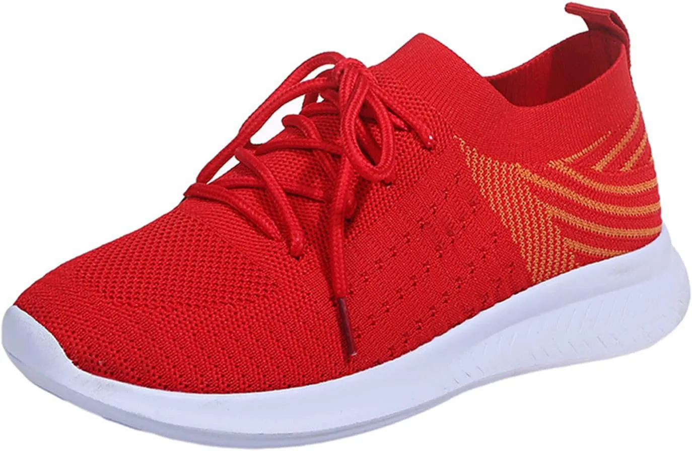 Ladmiple Walking Sneakers For Women Wide Width Tennis Shoes Slip On Memory Foam Non Slip Athletic Running Gym Sneakers