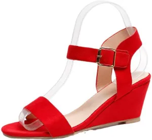Ladmiple Wedge Sandals for Women,2023 Comfy Slip-On Sandal Summer Casual Beach Shoes Open Toe Dressy Espadrille Platform