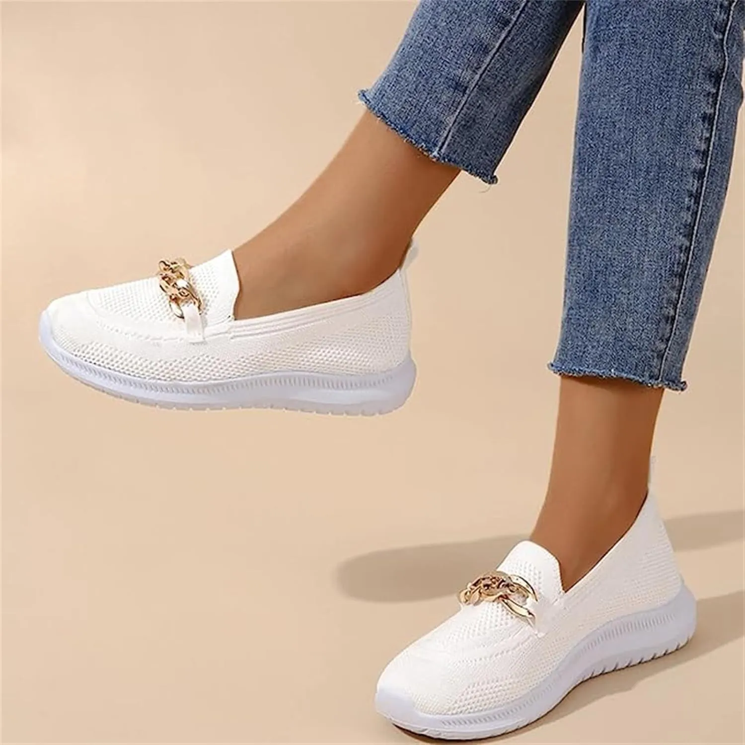 Ladmiple Womens Tennis Shoes Slip on Sneakers Arch Support Non Slip Comfort Walking Workout Gym Running Athletic Shoes