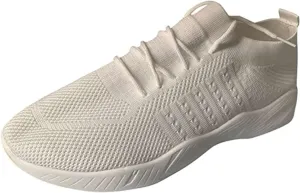 Ladmiple Womens Tennis Shoes Walking Casual Sneakers Knitted Mesh Lightweight Comfortable Slip Resistant Slip on Loafers