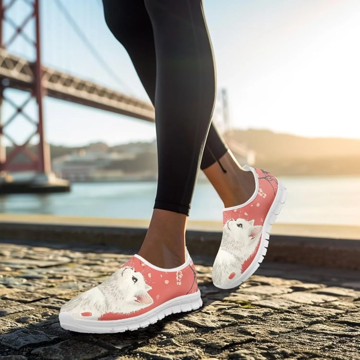 Low-Top Slip Ons Women's Casual Sneakers Non Slip Soft Loafers Comfortable Walking Shoe Fashion Sneakers White Sole Size 5.5-11.5