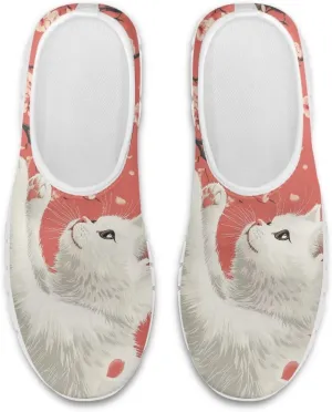 Low-Top Slip Ons Women's Casual Sneakers Non Slip Soft Loafers Comfortable Walking Shoe Fashion Sneakers White Sole Size 5.5-11.5