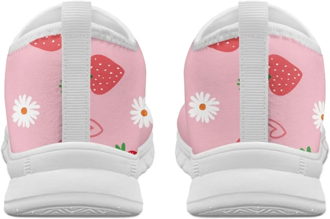 Low-Top Slip Ons Women's Casual Sneakers Non Slip Soft Loafers Comfortable Walking Shoe Fashion Sneakers White Sole Size 5.5-11.5
