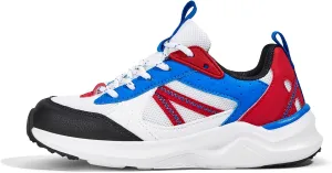 LUCKY STEP Kids Fashion Sneakers for Boys Girls Tennis Casual Athletic Running Shoes Breathable Lace-up Cushioned Trainers Walking Footwear Toddler