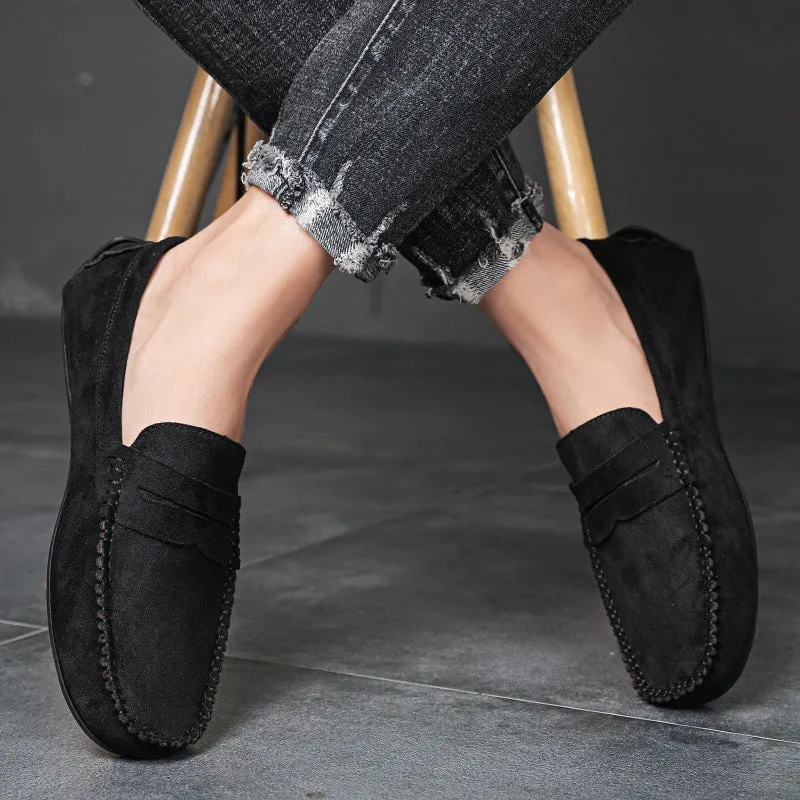 Marcos - Wildleder-Slipper mit sichtbaren Nhten und lssigem Stil