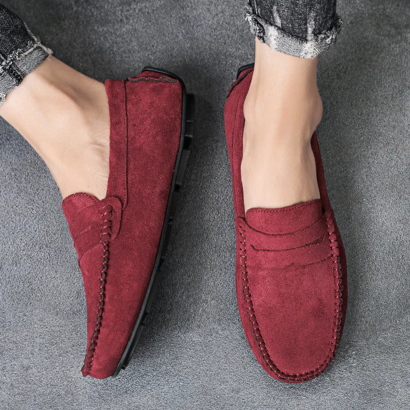Marcos - Wildleder-Slipper mit sichtbaren Nhten und lssigem Stil
