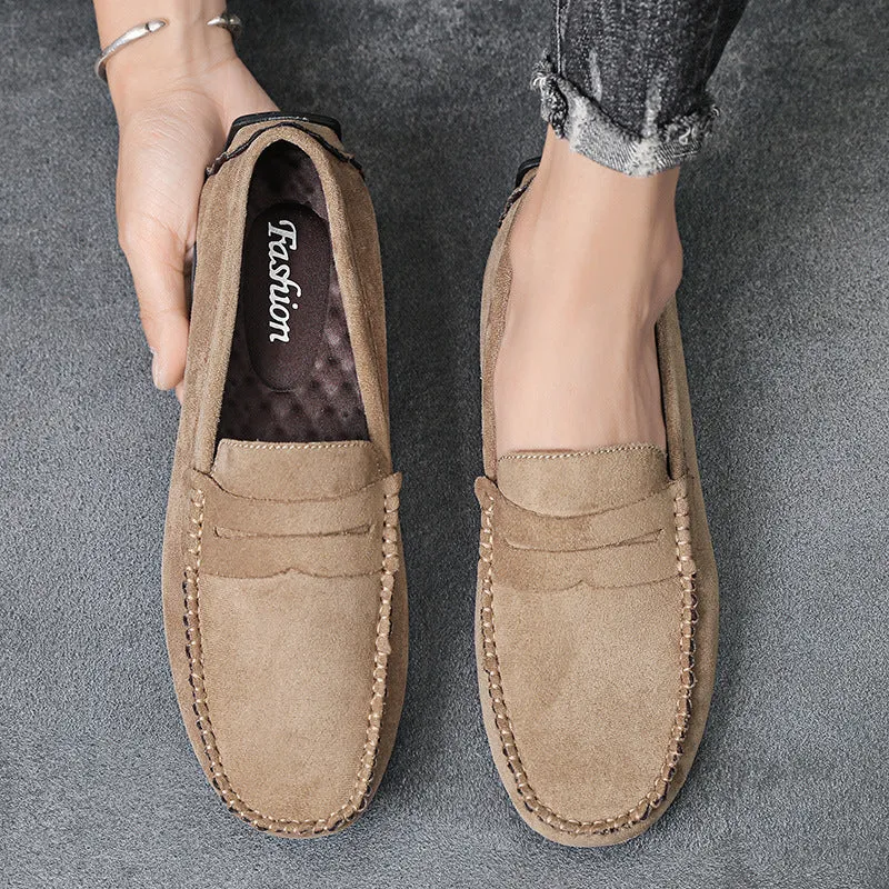 Marcos - Wildleder-Slipper mit sichtbaren Nhten und lssigem Stil