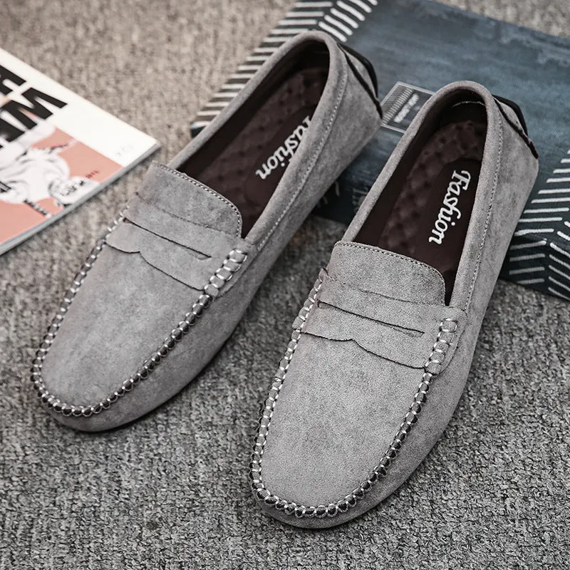 Marcos - Wildleder-Slipper mit sichtbaren Nhten und lssigem Stil