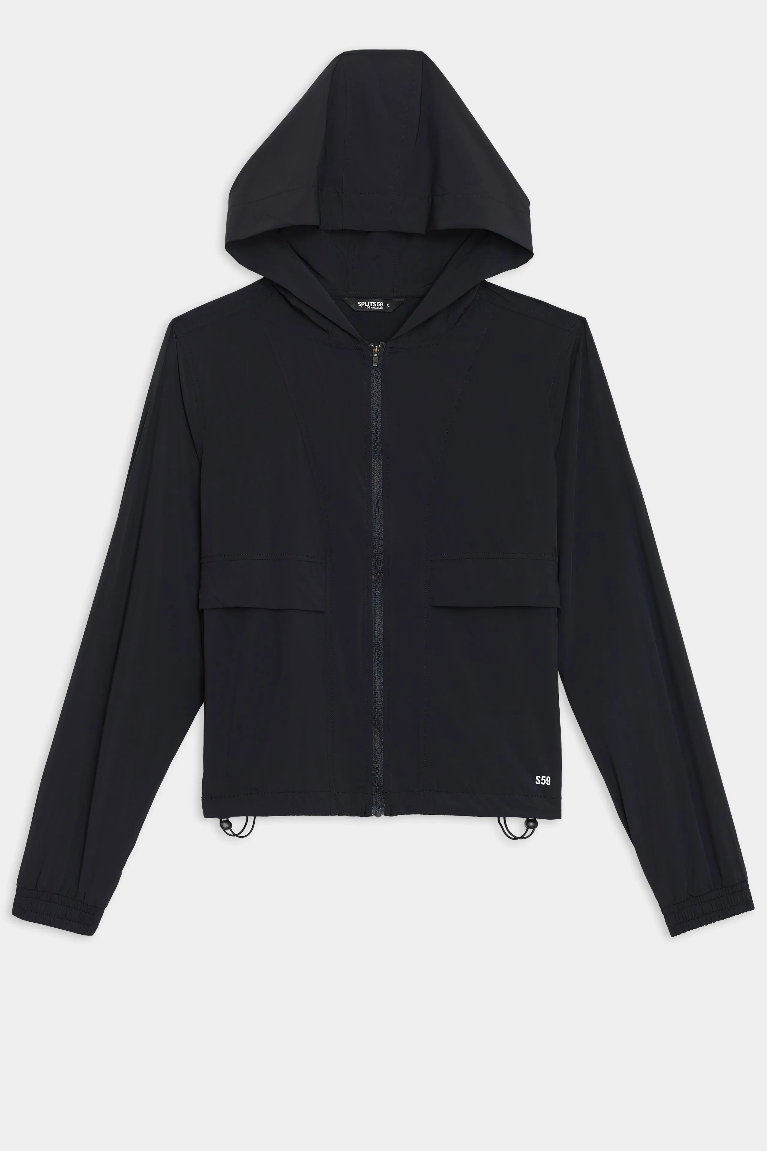 Megan Woven Nylon Jacket - Black