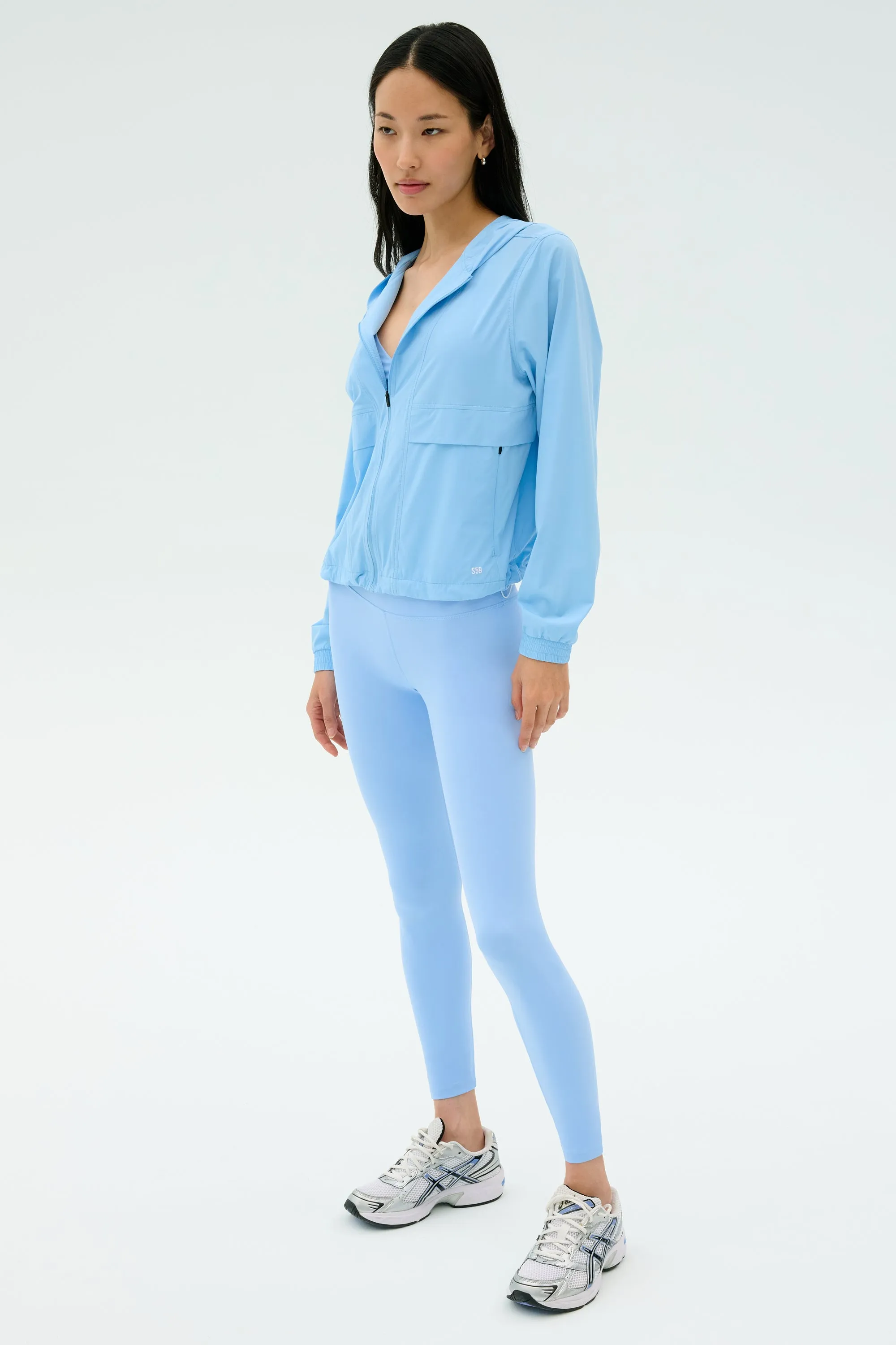 Megan Woven Nylon Jacket - Skylight